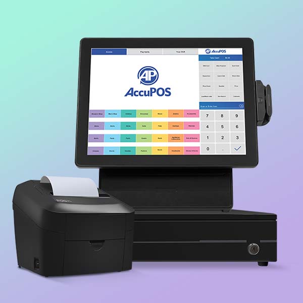 AccuPOS Point of Sale retail POS software and hardware bundle