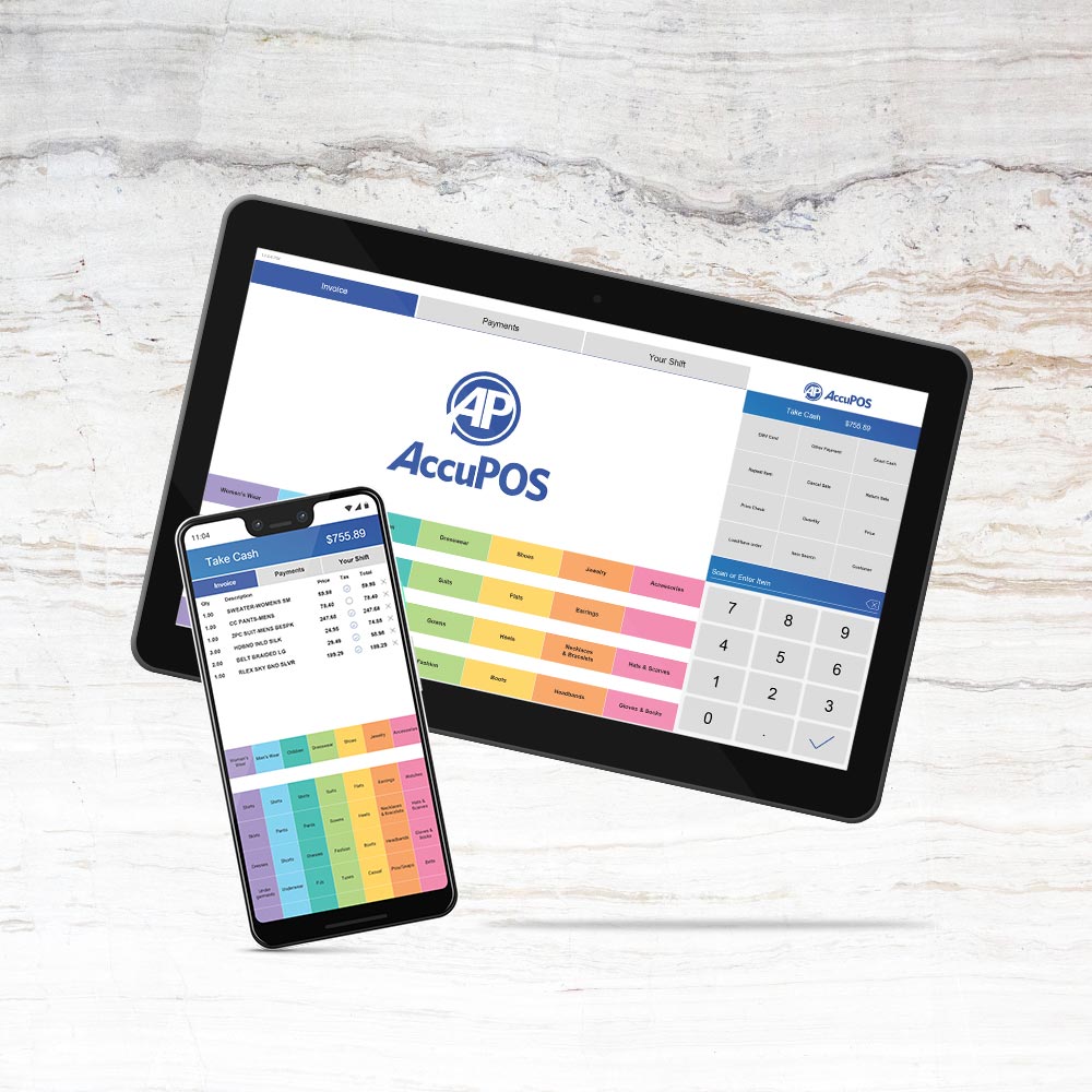 AccuPOS for Android is the most efficient tablet POS system available