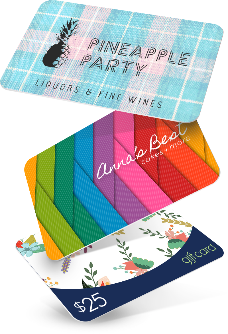 Customize your gift cards with branding, colorful carriers, and reloadable amounts