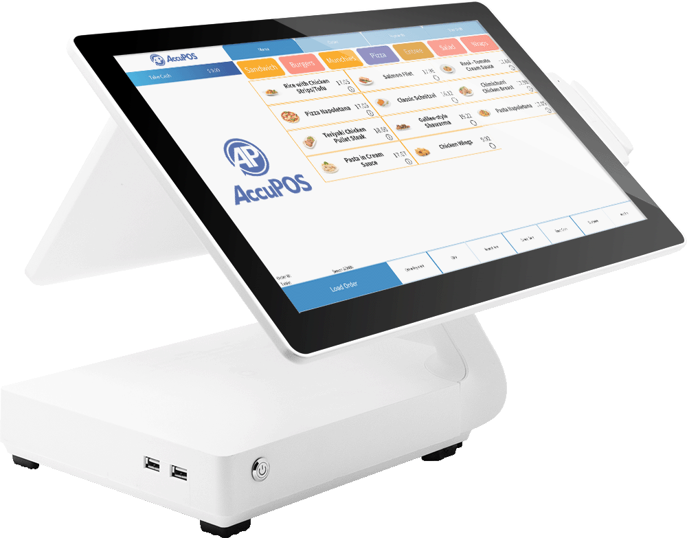 AccuPOS Point of Sale on Android desktop device