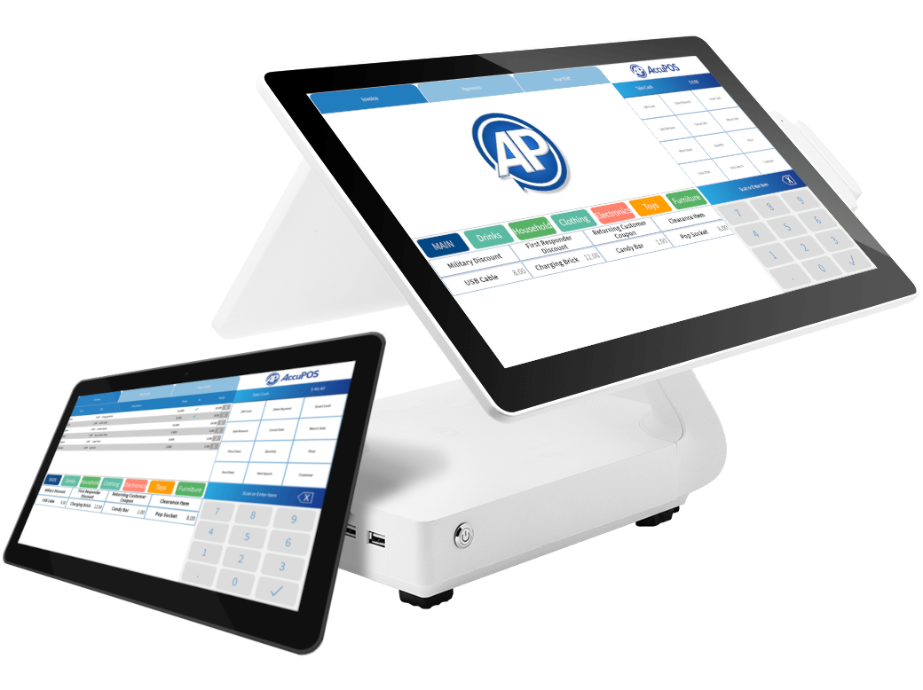 Desktop and mobile Android POS device solutions by AccuPOS