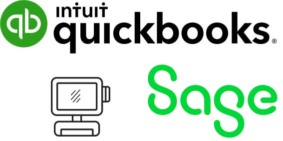 AccuPOS integrates directly with QuickBooks and Sage accounting to speed up your business